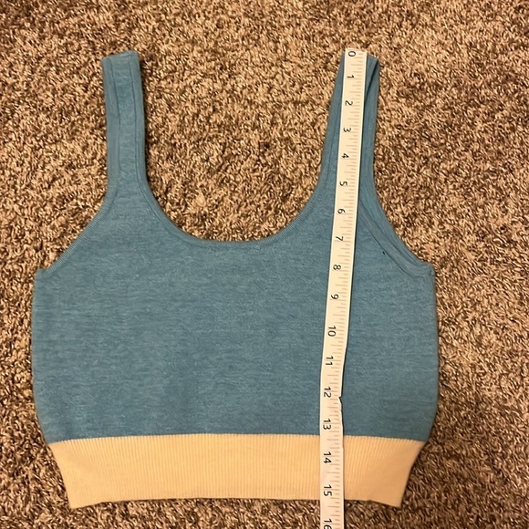 Kendall and Kylie blue and white crop top Size Small - Picture 4 of 7